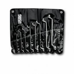 USAG 283 S13 SET OF 13 OFFSET BIHEXAGONAL RING WRENCHES