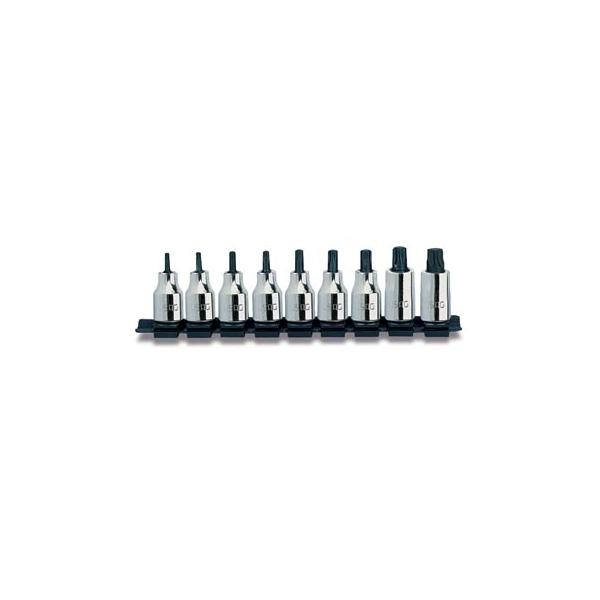 USAG Set of 9 1/2"socket bits for TORX® screws - 1