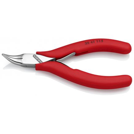 KNIPEX Electronics Pliers head polished, handles with plastic grips - 1