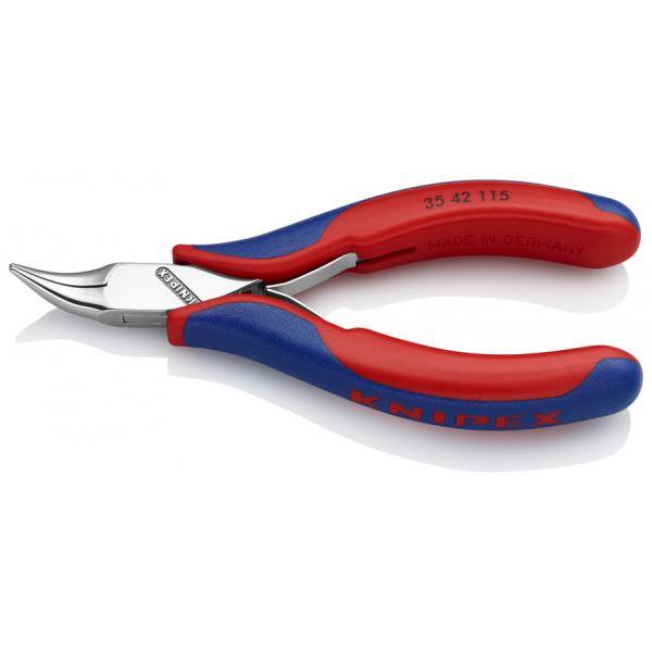 KNIPEX Electronics Pliers head mirror polished, handles with multi-component grips - 1