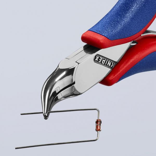 KNIPEX Electronics Pliers head mirror polished, handles with multi-component grips - 3