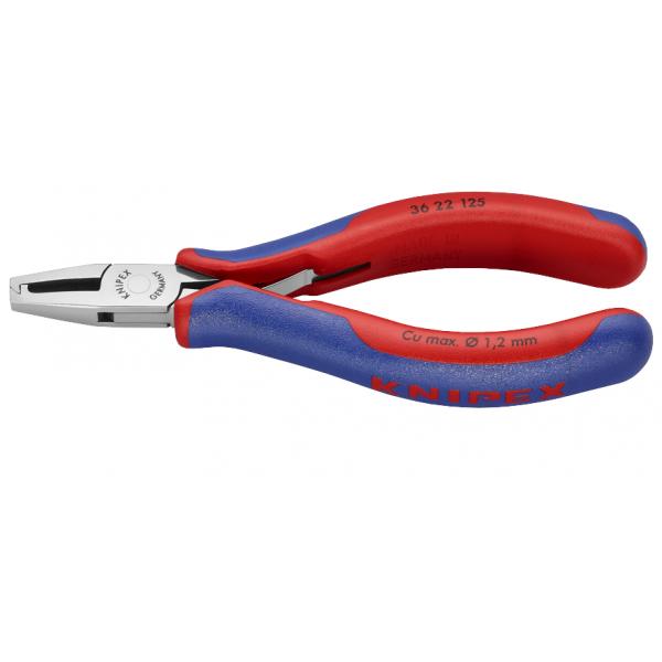 KNIPEX Electronics Mounting Pliers to bend and cut wire at 1.6 mm length below the board - 1