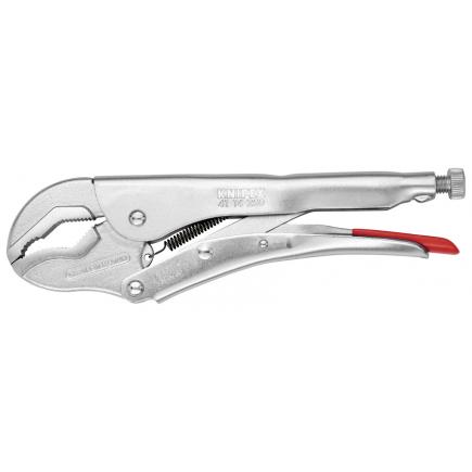 KNIPEX Grip Pliers bright zinc plated, jaws with double prism - 1