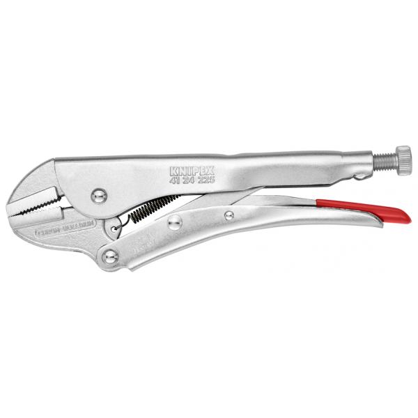 KNIPEX Grip Pliers bright zinc plated, straight jaws - 1