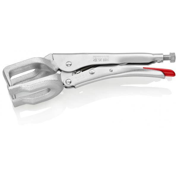 KNIPEX Welding Grip Pliers bright zinc plated, holds securely section or flat material items lying side by side - 1