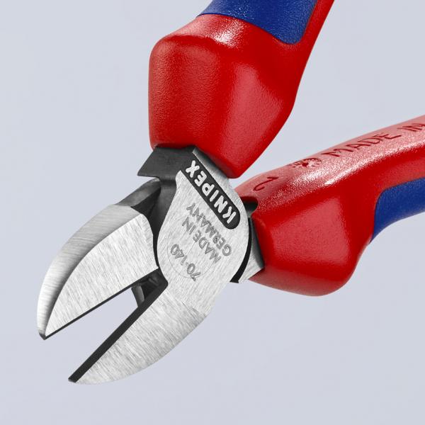 KNIPEX Diagonal Cutter head polished, handles with multi-component grips - 2
