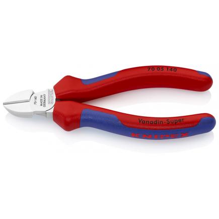 KNIPEX Diagonal Cutter chrome plated, handles with multi-component grips - 1