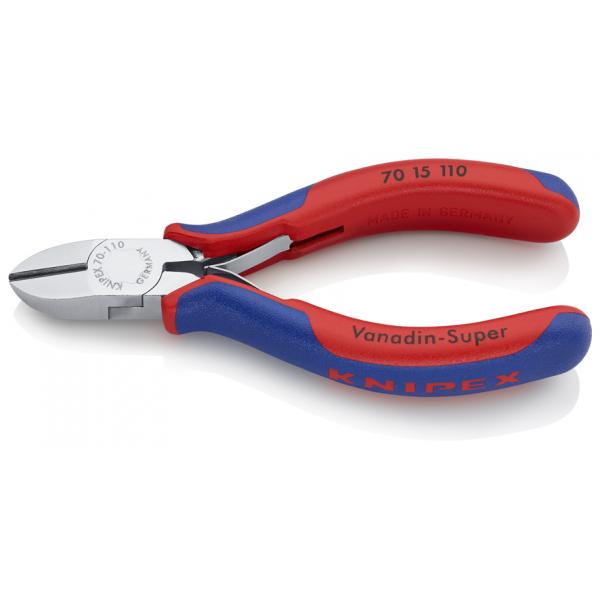 KNIPEX Diagonal Cutter chrome plated, handles with multi-component grips - 1