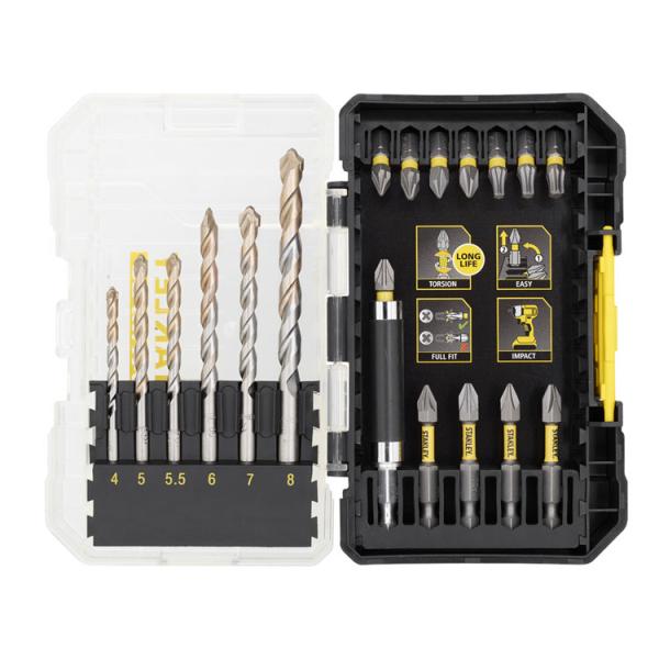 STANLEY STA88552-XJ - SET OF 19 PIECES FOR DRILLING AND SCREWING (5 pcs.)
