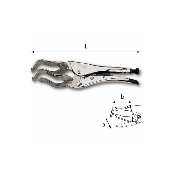 USAG Lock-grip pliers with fork-shaped jaws - 1