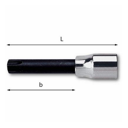 USAG 1/2" Socket wrenches for splined hexagonal screws (RIBE) - 1