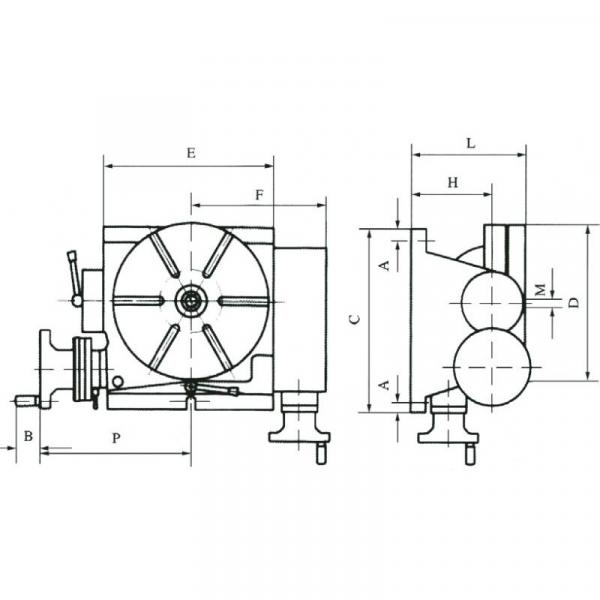 FERVI 0°-90° tilting rotary table - 2