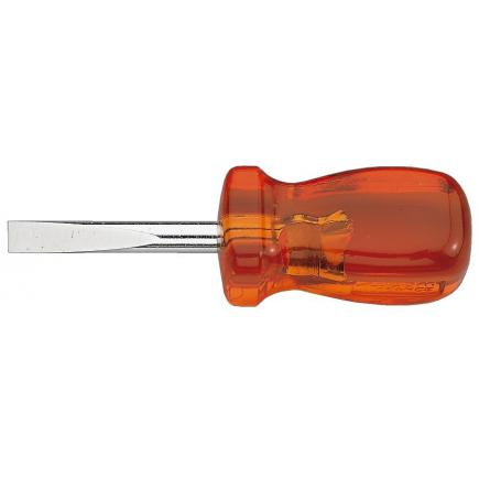 FACOM ISORYL screwdriver for slotted head screws with short blade - 1