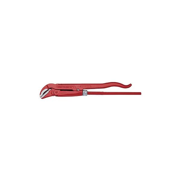 USAG Swedish model pipe wrenches with thin, straight jaws bent to 45° - 1