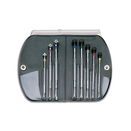 USAG Set of 8 precision screwdrivers for slot-head and PHILLIPS® screws - 1