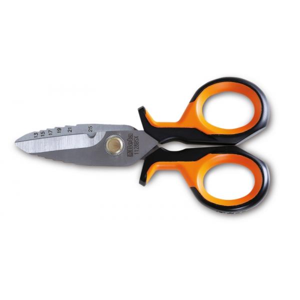 Beta Tools 011280061 1128BSX Electrician's Scissors, Milling Profiles