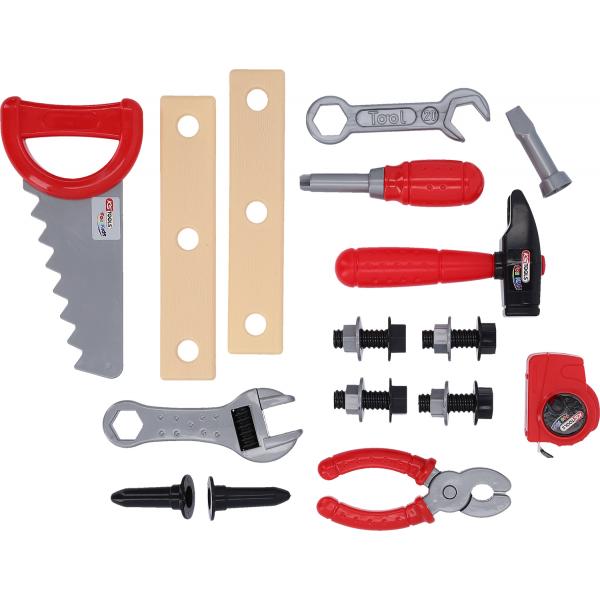 KS TOOLS 100203 - Children's tool set with tool box (21 pcs)