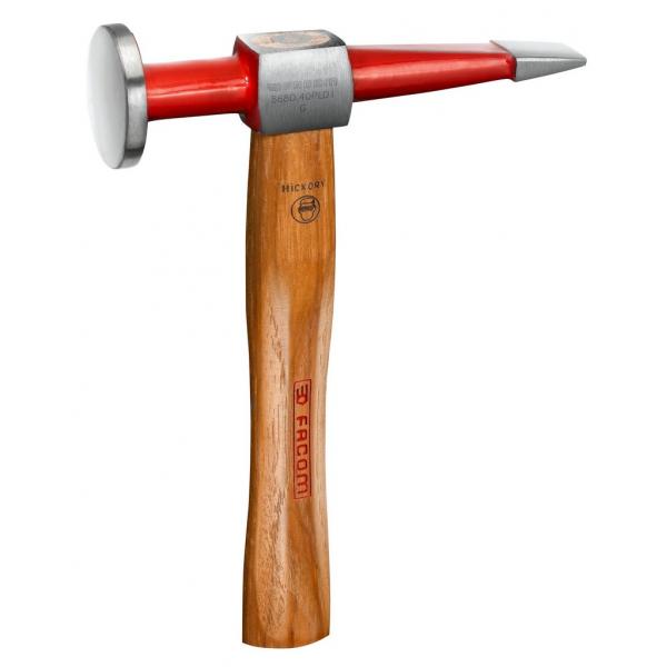 hammer with round flat face and straight pein
