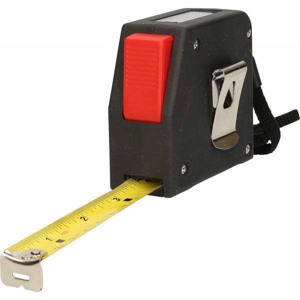 Electric Tape Measure with Lock and Belt Clip, Digital, 5 M, 19 mm (300.1111)