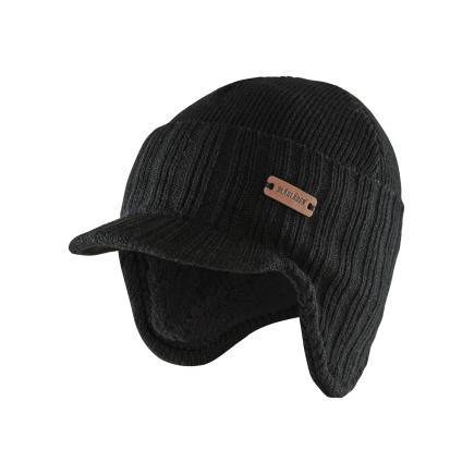BLAKLADER Winter cap with ear flaps Black | Mister Worker®
