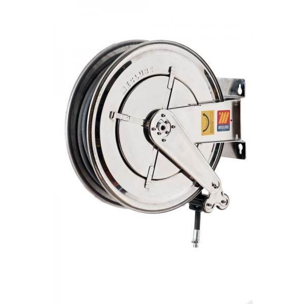 MECLUBE 070-2402-425 Stainless steel hose reel AISI 304 fixed FOR AIR WATER  20 bar Mod. FX 550 WITH HOSE