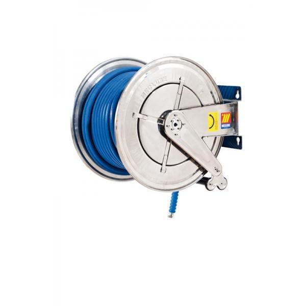 MECLUBE 070-2605-340 Stainless steel hose reel AISI 304 fixed FOR WATER  150° C 400 bar Mod. FX 560 WITH HOSE 40 m ø 3/8