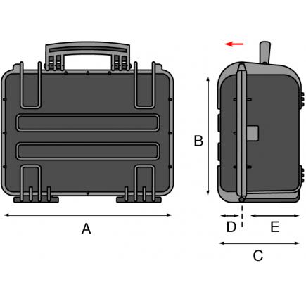 GT maleta para herramientas 5823 Trolley, Waterproof, GT Line, Maletas  para herramientas