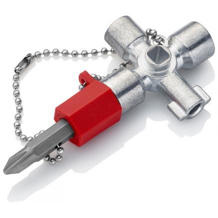 KNIPEX 00 11 06 Universal Control Cabinet Key Red for sale online 