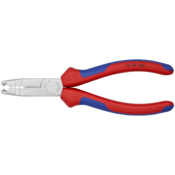 KNIPEX Stripping Pliers chrome plated, with multi-component grips, 165mm - 1