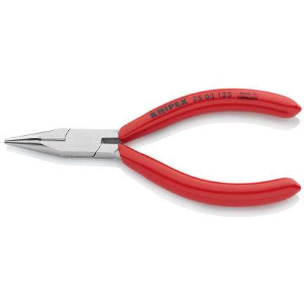 KNIPEX Snipe Nose Side Cutting Pliers (Radio Pliers) chrome plated, handles plastic coated - 1
