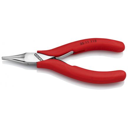 KNIPEX Electronics Pliers head mirror polished, handles with plastic grips - 1