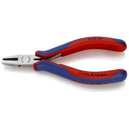 KNIPEX Electronics Mounting Pliers to crunch and cut wire at 1.6 mm length below the board - 1