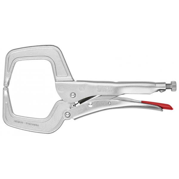KNIPEX Welding Grip Pliers bright zinc plated, clamps cumbersome workpieces and sections with high webs - 1