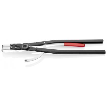 KNIPEX Circlip Pliers for internal circlips in bore holes black powder coated, with locking device, can be released 90° angled tips - 1
