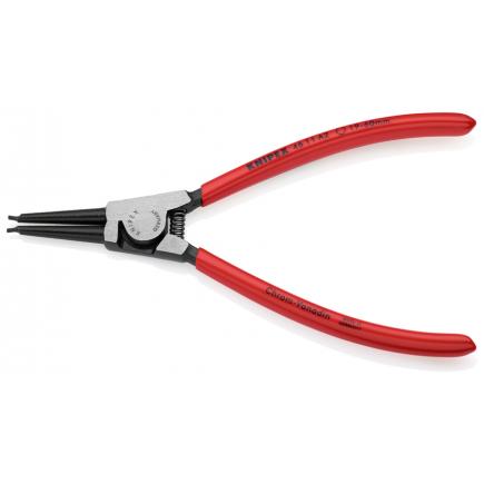 KNIPEX Circlip Pliers for external circlips on shafts black atramentized, head polished, handles plastic coated straight tips - 1
