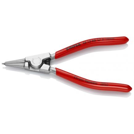 KNIPEX Circlip Pliers for external circlips on shafts chrome plated, handles plastic coated straight tips - 1