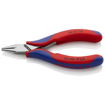 KNIPEX Electronics End Cutting Nipper head mirror polished, handles with multi-component grips, mini-blade - 1