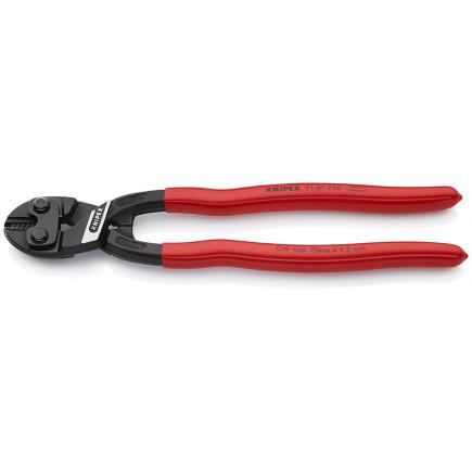 KNIPEX CoBolt® XL Compact Bolt Cutters black atramentized, handles plastic coated, longer handles - 1