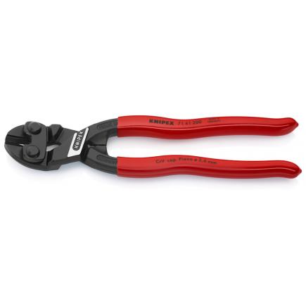 KNIPEX CoBolt® Compact Bolt Cutters black atramentized, handles plastic coated, with recess for easier cutting of thicker wires - 1