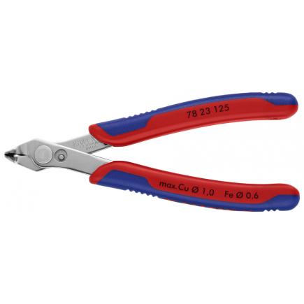 KNIPEX Electronic Super Knips® head polished, handles with multi-component grips, INOX - tool steel - 1