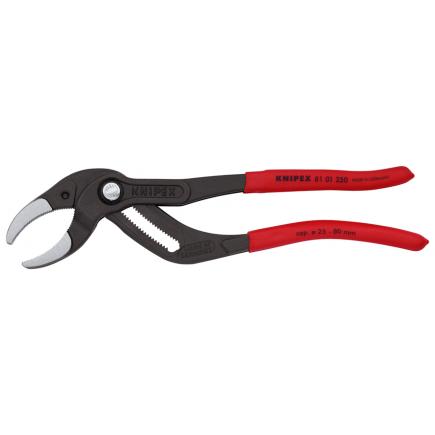 KNIPEX Siphon and Connector Pliers for traps, tube fittings and connectors black atramentized, handles with non-slip plastic coating - 1