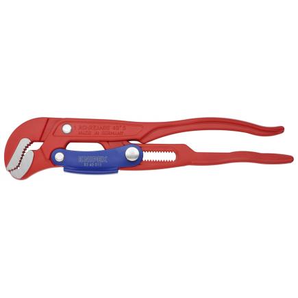 KNIPEX Pipe Wrench S-Type with fast adjustment red powder coated - 1