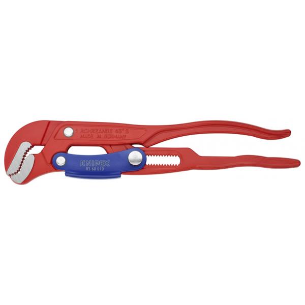 KNIPEX Pipe Wrench S-Type with fast adjustment red powder coated - 1