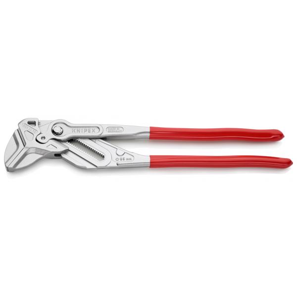 KNIPEX Pliers and a wrench XL in a single tool chrome plated, handles plastic coated - 1