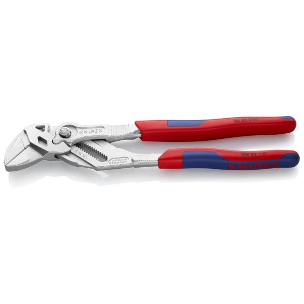 KNIPEX Pliers and a wrench in a single tool chrome plated, handles with multi-component grips - 1