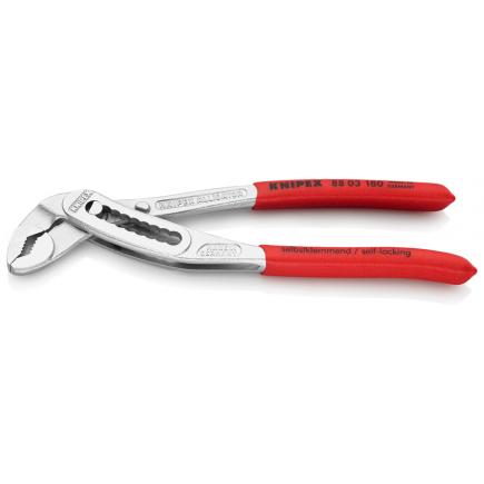 KNIPEX Alligator® Water Pump Pliers chrome plated, handles with non-slip plastic coating - 1