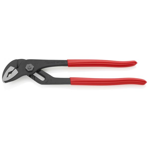 KNIPEX Water Pump Pliers with groove joint black atramentized, head polished, handles plastic coated - 1