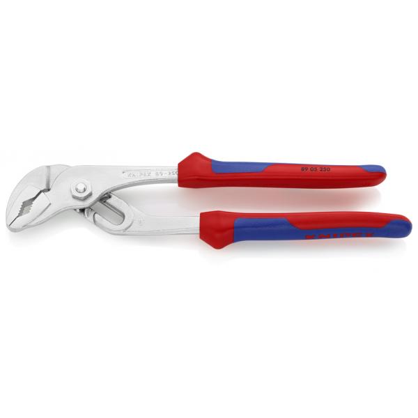 KNIPEX Water Pump Pliers with groove joint chrome plated, handles with multi-component grips - 1