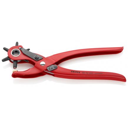 KNIPEX 90 70 220 EAN - Revolving Punch Pliers red powder-coated