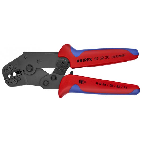 KNIPEX 97 52 20 - 4875 Crimping Pliers short design burnished Coax